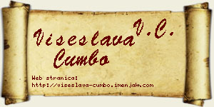 Višeslava Cumbo vizit kartica